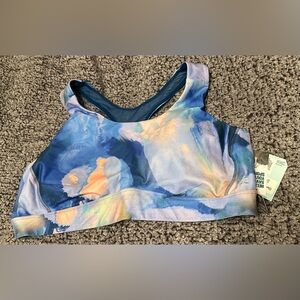NWT DSG Colorful Abstract Sports Bra